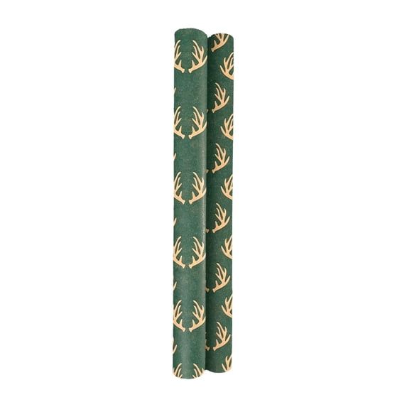 OCCOA Christmas Wrapping Paper Roll Vintage Kraft with Assorted Designs for Gift Wrapping Holiday Crafts Party Decor Xmas Present, C