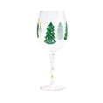 thumbnail image 1 of OCCOA Colorful Painted Christmas Wine Glass Festive Stemware Gift Boxed Art Goblet for Party Home Table Decor Gift Xmas Present, E, 1 of 6