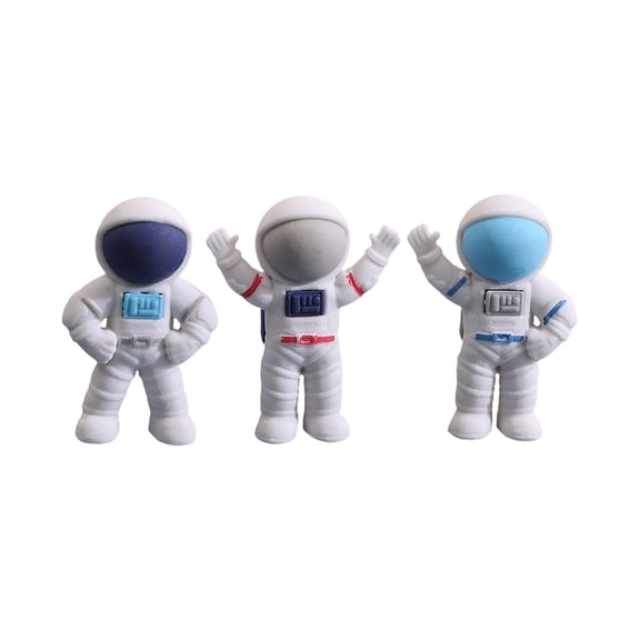 OCCOA Cute Astronaut Shaped Rubber Eraser for Office and Home, Soft Push Pull Eraser with Creative Design for Pencil Marks, Compact, Multicolor