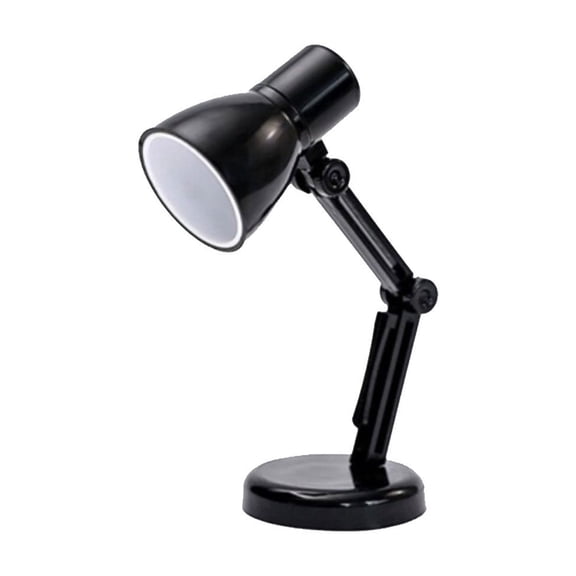 OCCOA Cute Mini Table Lamp Night Light for Bedside Desk, Small Creative Ornament with USB Charging, Eye Friendly Soft Warm LED Lighting, Black