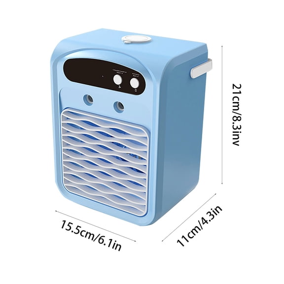 OCCOA Desktop Humidification Fan Water-cooling Breath Conditioning Spray Mini Chiller, 3-in-1 Cooling Fan with Mist Humidifier Bluetooth Speaker, Portable USB Desk Cooler, Multicolor