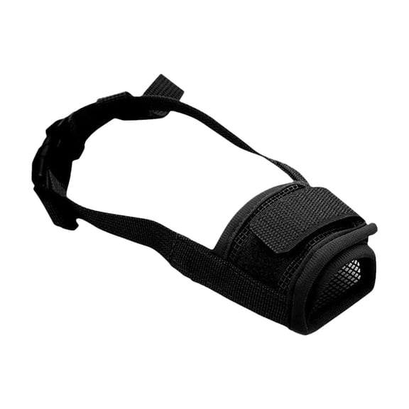 OCCOA Dog Muzzle Mesh Breathable Drinkable Cover, Anti-Bite Anti-Bark Anti-Eating Muzzle for Small Medium Large Dogs, Adjustable Pet Mouth Guard, Black