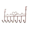 thumbnail image 1 of OCCOA No Drill Over Door Hook Rack for Bathroom Bedroom and Entryway, 16x9 Inch Space Saving Towel and Key Organizer with Rustproof Waterproof Design, Rose Gold, 1 of 6
