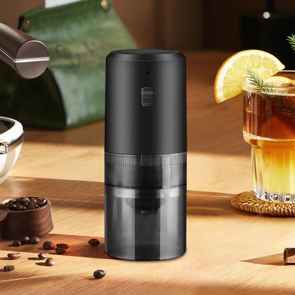 OCCOA Dynamoelectric Coarse Fine Adjustable Coffee Grinder, USB Rechargeable Portable Home Grinder, Ceramic Burr Coffee Mill, Black
