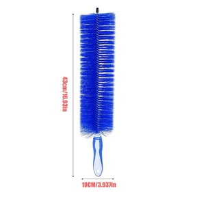 OCCOA Flexible Screen Blinds and Fan Cleaning Brush for Sofa and Household, Ultrafine Fiber Duster with Bendable Rod for Air Conditioner Vents, Blue