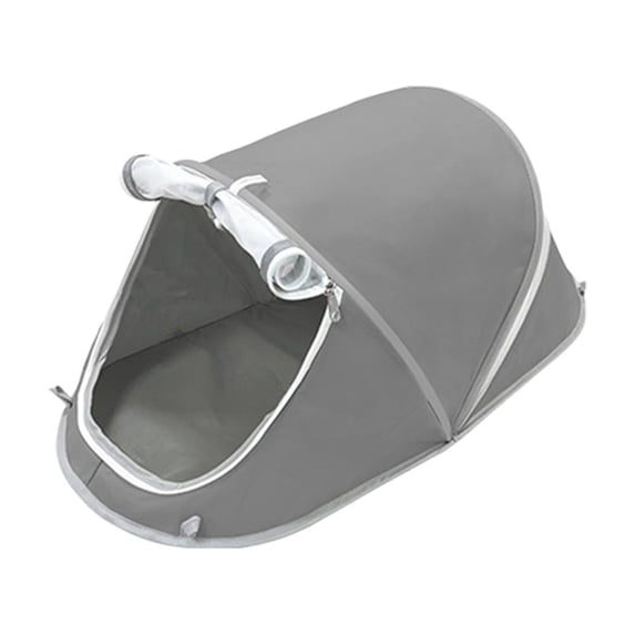 OCCOA Foldable Pet Tent Portable Outdoor Camping Shelter Waterproof Lightweight Quick Setup for Cats Dogs Travel Picnic Beach, Gray