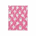 thumbnail image 1 of OCCOA Ghost Blanket Pinky Halloween Throw Blanket 39x29in Cute Ghost Pattern Soft Cozy for Bedroom Sofa Couch Bed Fall Festival Home Decoration Gift, C, 1 of 6