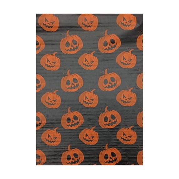 OCCOA Halloween Wrapping Tissue Paper 20 Sheets Spiderweb Pumpkin Bat Ghost Print for Gift Wrap Party Treat Bags DIY Crafts Holiday Supply, B
