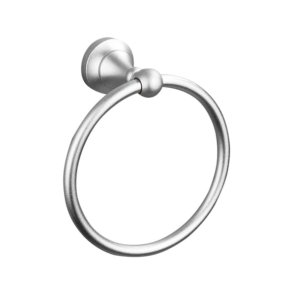 OCCOA Hand Towel Ring Round Bath Towel 304 Stainless Steel, Wall Mount Towel Holder for Kitchen Bathroom, Rustproof Space Saving Design, Silver