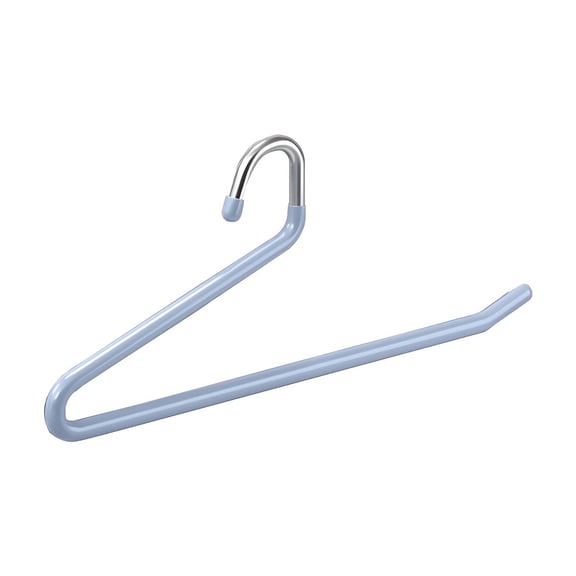 OCCOA Hanging Trouser Rack Non-Slip Plastic Pants Hanger, Space Saving Wardrobe Organizer for Skirts Scarves Ties, Heavy Duty Anti-drop Closet Storage, Blue