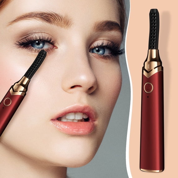 OCCOA Heated Eyelas curlers-Electric Eyelash Curler for Makeup Tools USB Rechargeable,Fast Heat up Within 10s - 24 Hours Long Lasting ,Red