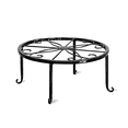 thumbnail image 1 of OCCOA Heavy Duty Metal Flower Pot Stand for Indoor Outdoor, 12 Inch Round Plant Container Holder with 4 Support Points, Rustproof Iron ,Black, 1 of 7