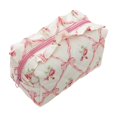thumbnail image 1 of OCCOA Lace Floral Pen Bag Large Capacity Suitable for Outdoor Travel Handbag Makeup Bag Three-Dimensional Storage Pouch for Stationery Cosmetics, C, 1 of 6