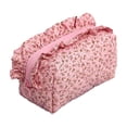 thumbnail image 1 of OCCOA Lace Floral Pen Bag Large Capacity Suitable for Outdoor Travel Handbag Makeup Bag Three-Dimensional Storage Pouch for Stationery Cosmetics, E, 1 of 5