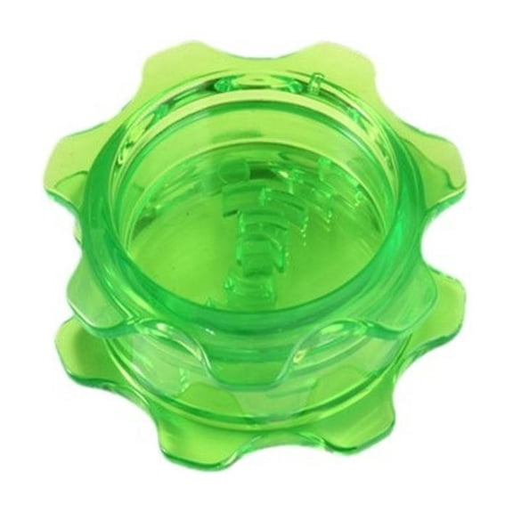 OCCOA Manual Garlic Mincer Portable Handheld Grinder Press, Transparent Plastic Chopper for Garlic Ginger Chili, Mini Kitchen Prep Gadget, Green