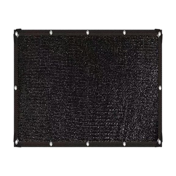 OCCOA Outdoor Garden Shade Netting with Reinforced Eyelets Summer Roof Shade Cloth for Greenhouses Vegetable Beds Chicken Coops Patio Cooling, Black