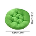 thumbnail image 1 of OCCOA Padded Round Chair Cushion for Office and Dining Chairs, 12 Inch Thick Seat Pad with Soft Linen Fabric for All Day Comfort, Machine Washable, Green, 1 of 2