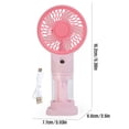 thumbnail image 1 of OCCOA Portable Misting Handheld Fan Mini Rechargeable 6.4in, Spray Cooling Personal Water Mist Desk Fan, Summer Outdoor Travel Office, C, 1 of 6