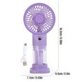 thumbnail image 1 of OCCOA Portable Misting Handheld Fan Mini Rechargeable 6.4in, Spray Cooling Personal Water Mist Desk Fan, Summer Outdoor Travel Office, F, 1 of 6