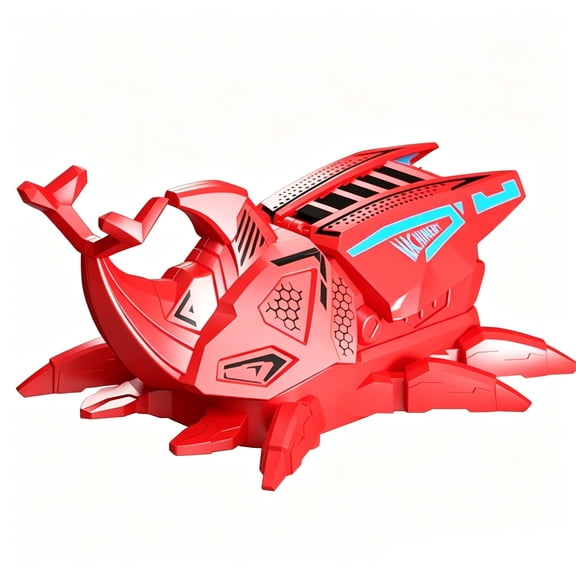OCCOA Push Sliding Stunt Car Toy with Cool Appearance and Flexible Wings, Inertial Drive Model Vehicle for Interactive Play, No Battery Needed for Indoor Outdoor, Red