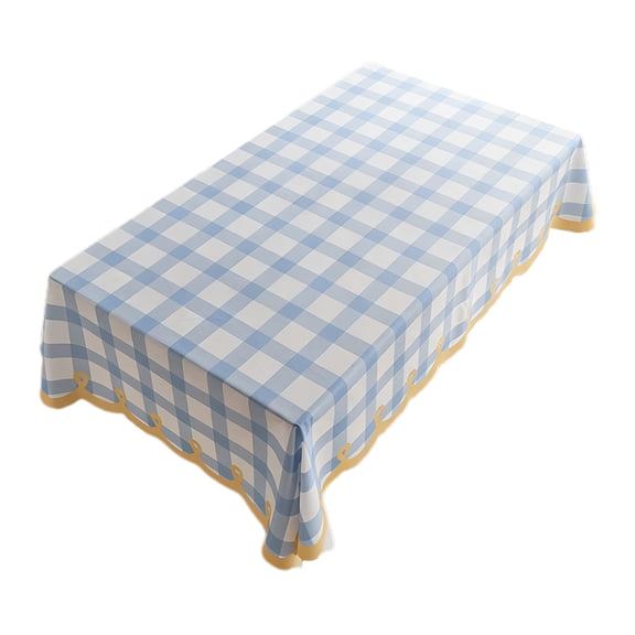 OCCOA Rectangular Tablecloth Washable and Dustproof, 47x32 Inch Wrinkle Resistant Table Cover for Restaurants Picnics Indoor Outdoor Dining ,A