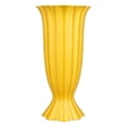 thumbnail image 1 of OCCOA Rippled Vase Floral Decor, Textured Tabletop Flower Arrangement Vase, Modern Home Bedroom Centerpiece, Yellow, 1 of 6