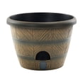 thumbnail image 1 of OCCOA Self-Watering Barrel-Style Planter Thickened Double-Layer, Plastic Flower Pot with Water Reservoir, Home Decor Succulent Planter, Multicolor, 1 of 6
