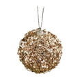 thumbnail image 1 of OCCOA Sequin Pearl Christmas Ball Ornaments Glitter Hanging Baubles in Teal Gold Red for Xmas Tree Wreath Holiday Decor Home Accents Party Supplies, Gold, 1 of 6