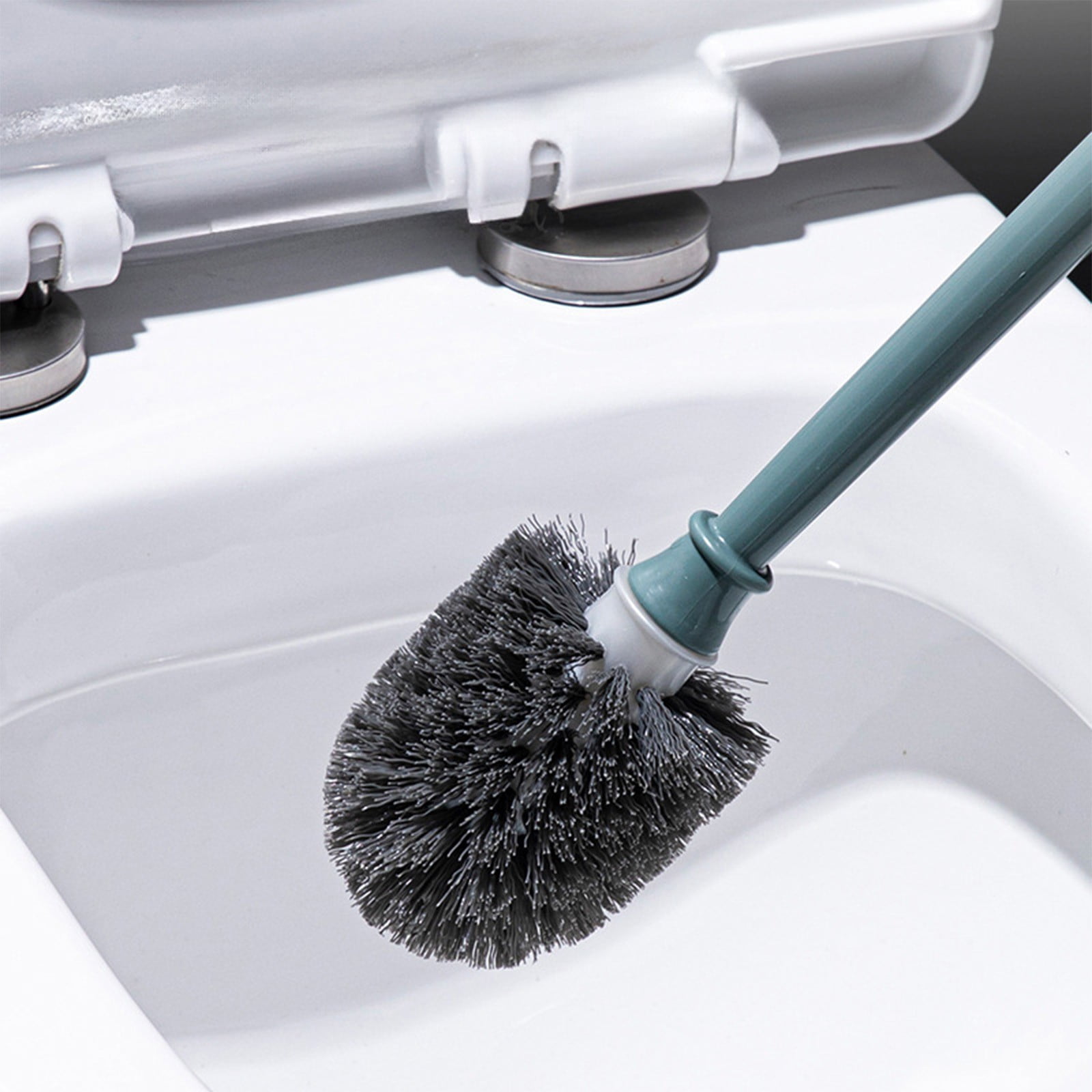 OCCOA Toilet Brush Soft Bristle Long Handle Toilet Brush and Holder Eco ...