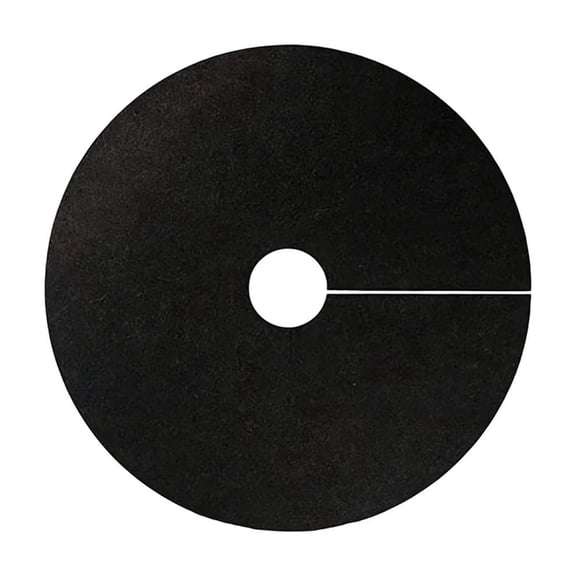 OCCOA Tree Protector Mat Round Weeds Barrier Fabric for Garden, 40 Inch Mulch Guard Ring for Plants Base Breathable Non Woven Cover, Black