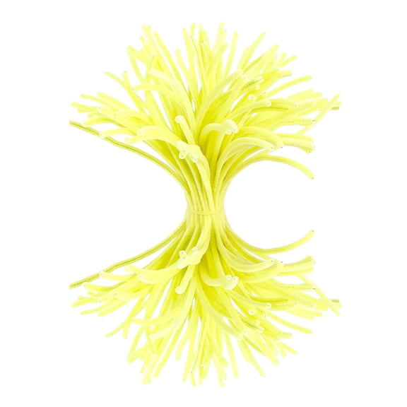 OCCOA Twistable Floss Flower Bouquet DIY Craft Kit for Adults, Super Dense Pipe Cleaner Stem Set for Handmade Floral Arrangements, Creative Art Project, Yellow
