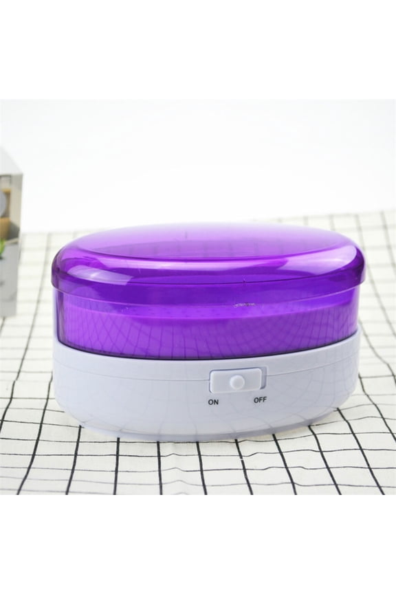 USB-Powered Jewelry Cleaner, Cleaner Machine for All Jewelry, Glasses, Rings, Retainers, Watch Strap, Dentures,Purple