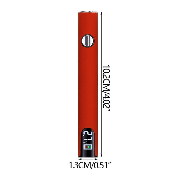 OCCOA USB Rechargeable Soldering Pen with LED Digital Display and Adjustable Temperature, 650mAh 510 Threaded Battery for Electronics Repair and DIY, Red