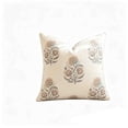 thumbnail image 1 of OCCOA Vintage Floral Print Throw Pillow Cover, Soft Linen Cushion Case for Sofa Couch Bed, 4 Colors Neutral Farmhouse Home Decor, Red, 1 of 7