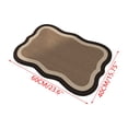 thumbnail image 1 of OCCOA Wavy Edges Diatomaceous Earth Bath Mat, Quick Absorb Non-Slip Shower Rug, Soft Neutral Brown Entry Mat for Bathroom Floor Holiday Home, Multicolor, 1 of 6