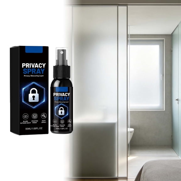 OCCOA Window Frosted Spray Temporary Obscuring Glass Coating, Bathroom Shower Door Privacy Blocker, Easy Removable Peeping Prevention, Multicolor