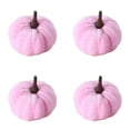 thumbnail image 1 of OCCOKO Halloween Pumpkin Decor, Soft Stuffed Pumpkin Ornament for Thanksgiving Fall Party Decorations, Decorative Pumpkin for Home, Bedroom, Tabletop, Shelf, Porch and Holiday Gift, Pink*4, 1 of 5