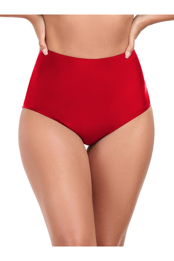 Women's High Waisted Bikini Bottom Bathing Suit Bottom Size XL