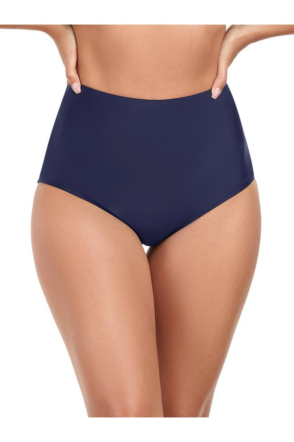 Women's High Waisted Bikini Bottom Bathing Suit Bottom Size XXL