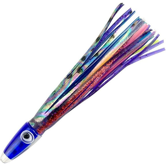 OCEAN CAT 5.5 Inches Weighted Squid Soft Plastic Trolling Lures Fishing Tackle Hoochie Octopus Skirts Bait for Offshore Big Game Saltwater Fishing