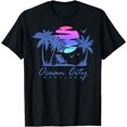 thumbnail image 1 of OCEAN CITY MARYLAND Beach Vacation Trip Retro Vintage Sunset T-Shirt, 1 of 3