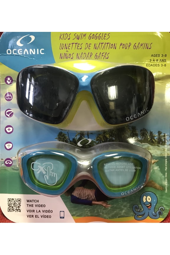 2 Pack Kids Swim Goggles Age 3-8 100% UVA Protection