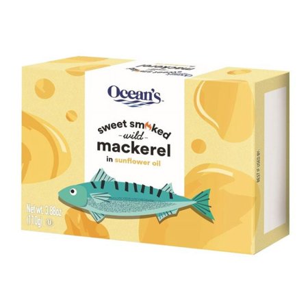 OCEANS MACKEREL HOT SMKD SWEET 3.88 OZ - Pack of 12