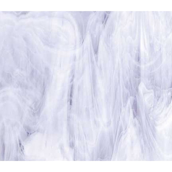 OCEANSIDE STAINED/FUSING GLASS SHEETS - CLEAR/WHITE FUSIBLE (Small 8" x 12")