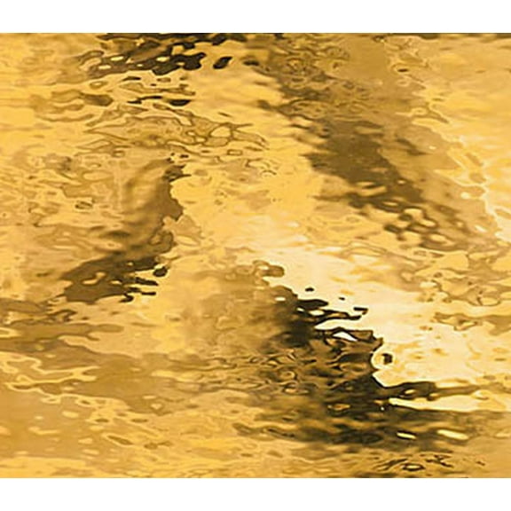 OCEANSIDE STAINED/FUSING GLASS SHEETS - PALE AMBER WATERGLASS FUSIBLE (Small 8" x 10")