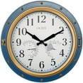 thumbnail image 1 of OCEST 16 Inch Large Outdoor Clock, Waterproof Retro Quartz Silent Clock with Thermometer& Hygrometer, Battery Operated Decor Clock for Patio, Pool, Fence, Porch, Garden, 1 of 7