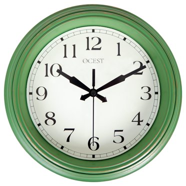 Mid Century Style Wooden Wall Clock Modern Round Clock Silent Non Ticking 12 Mid Century Style Wooden Wall Clock Modern Round Clock Silent Non Ticking 12