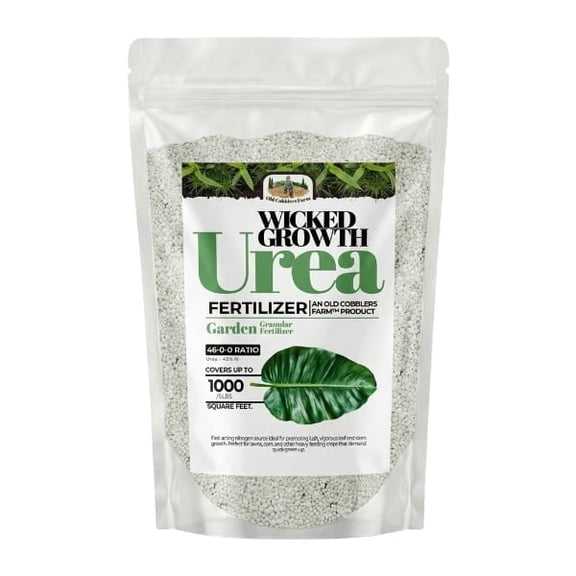 Old Cobblers Farmâ„¢ Wicked Growth High-Efficiency 46-0-0 Fertilizer - Urea - Fast-Acting Nitrogen Source for Lush Growth in Gardens & Farms -Soluble (5 lbs | 10 lbs | 15 lbs | 20 lbs) (5lbs)