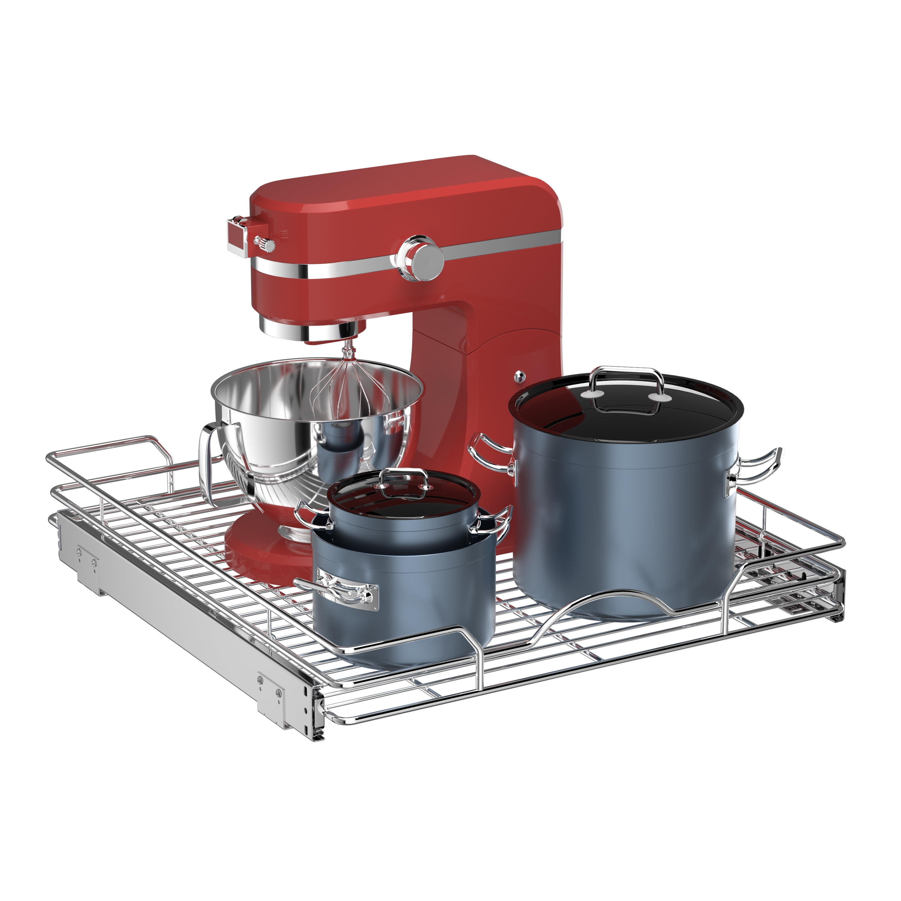 OCG Pull Out Organizer (18" W x 21" D x 3.7" H) in Kitchen Bathroom Pantry