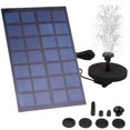 OCGIG Solar Water Pump Kit, 2.5W Outdoor Solar Powered Water Fountain